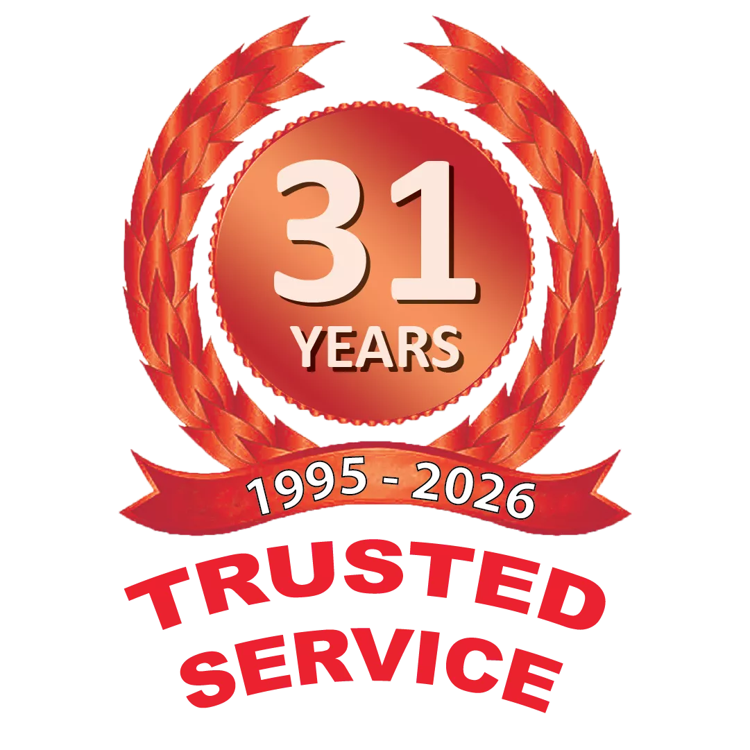 31 Years Trusted Service Badge