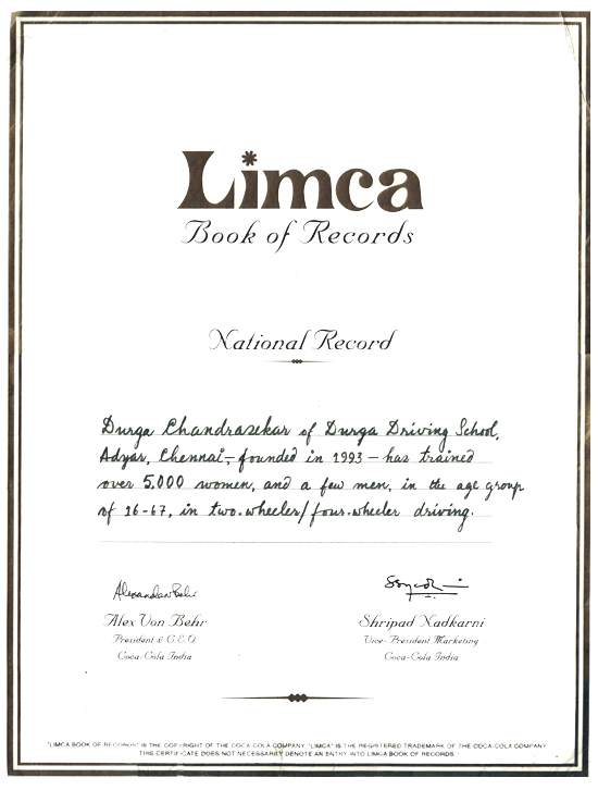 limca certificate